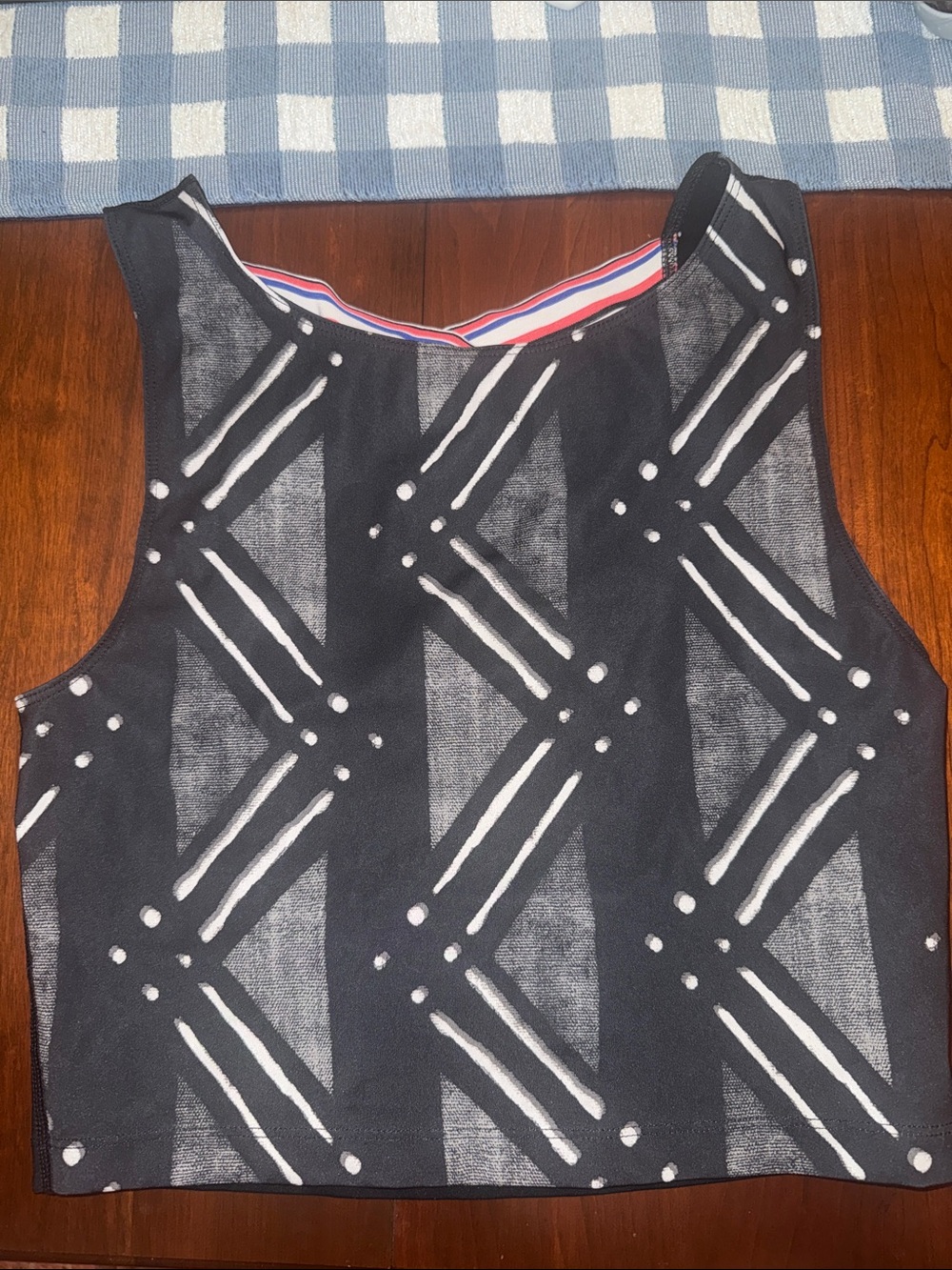 Nike Pro Dri-FIT Black with Red, Blue & White Stripes
